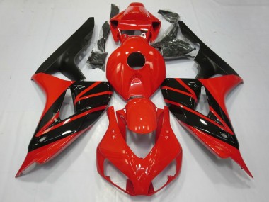 2006-2007 Honda CBR1000RR Motorcycle Fairings - Red Glossy Black Matte Black