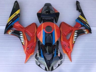 2006-2007 Honda CBR1000RR Motorcycle Fairings - Red Blue Yellow Glossy Black Shark