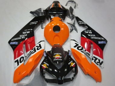 2004-2005 Honda CBR1000RR Motorcycle Fairing - Orange White Red Glossy Black Repsol