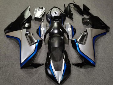 2017-2023 Honda CBR1000RR Motorcycle Fairings - Silver Blue Glossy Black