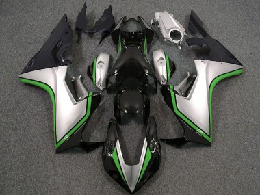 2017-2023 Honda CBR1000RR Motorcycle Fairings - Silver Green Glossy Black