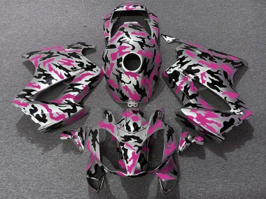 2002-2013 Honda VFR 800 Motorcycle Fairings - Pink Camouflage