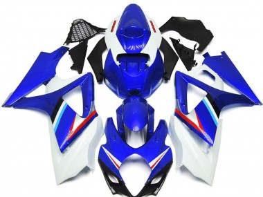 2007-2008 Suzuki GSXR 1000 Motorcycle Fairings - Blue White Red Black