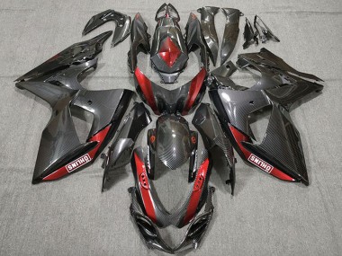 2009-2016 Suzuki GSXR 1000 Motorcycle Fairings - Carbon Fiber Red