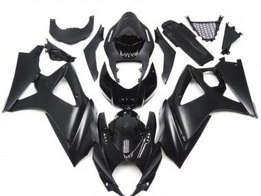 2007-2008 Suzuki GSXR 1000 Motorcycle Fairing Kits - Glossy Black Matte Black