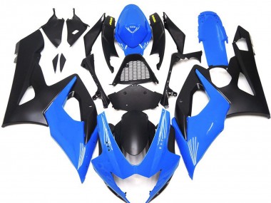2005-2006 Suzuki GSXR 1000 Motorcycle Fairings - Blue Matte Black Yellow