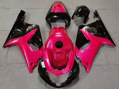 2001-2003 Suzuki GSXR 600 / GSXR 750 Motorcycle Fairings - Pink Glossy Black