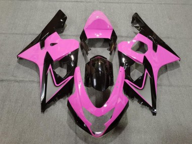 2004-2005 Suzuki GSXR 600 / GSXR 750 Motorcycle Fairings - Pink Glossy Black