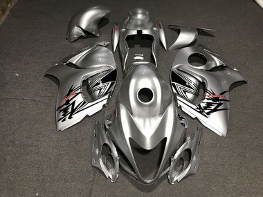 2008-2020 Suzuki GSXR 1300 Motorcycle Fairings - Liquid Silver Red