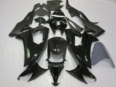 2008-2010 Kawasaki ZX10R Motorcycle Fairings - Glossy Black Matte Black