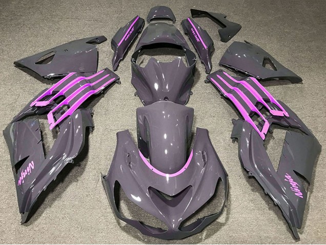 2012-2024 Kawasaki ZX14R Motorcycle Fairings - Nardo Grey Pink