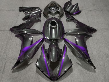 2004-2006 Yamaha R1 Motorcycle Fairings - Carbon Fiber Style Purple