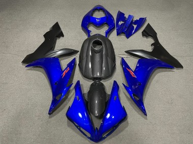 2004-2006 Yamaha R1 Motorcycle Fairings - Carbon Fiber Style Blue