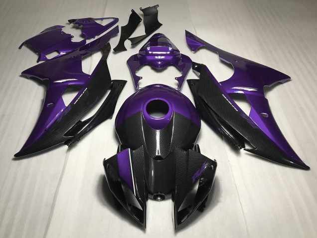 2008-2016 Yamaha R6 Motorcycle Fairings - Purple Carbon Fiber Style