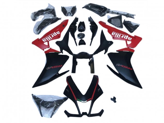 2009-2015 Aprilia RSV4 1000 Abs Motorcycle Fairings - Matte Black Red