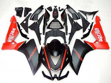 2012-2018 Aprilia RS4 125 Motorcycle Fairings - Red Matte Black