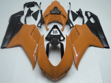 2007-2014 Ducati 848 Motorcycle Fairings - Brown Matte Black