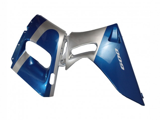 1998-2003 Kawasaki ZZR600 Motorcycle Fairings - Blue Silver Black