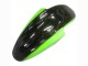 1998-2003 Kawasaki ZZR600 Motorcycle Fairings - Green Glossy Black Flame