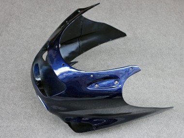 1993-2003 Kawasaki ZZR1100 Motorcycle Fairings - Glossy Blue Grey