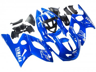 1996-2007 Yamaha YZF600R Thundercat Motorcycle Fairings - Blue White Silver