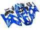 1996-2007 Yamaha YZF600R Thundercat Motorcycle Fairings - Blue White Silver