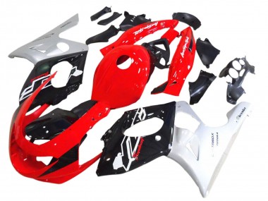 1996-2007 Yamaha YZF600R Thundercat Motorcycle Fairing - Red Black Silver