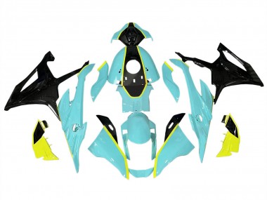 2023-2024 BMW S1000RR Motorcycle Fairings - Light Green Yellow Black