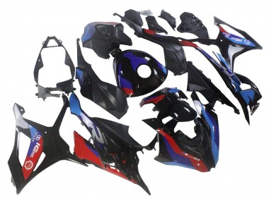 2023-2024 BMW S1000RR Motorcycle Fairing - Black Blue Red