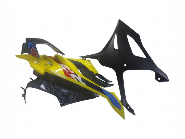 2023-2024 BMW S1000RR Motorcycle Fairings - Yellow Carbon Fiber
