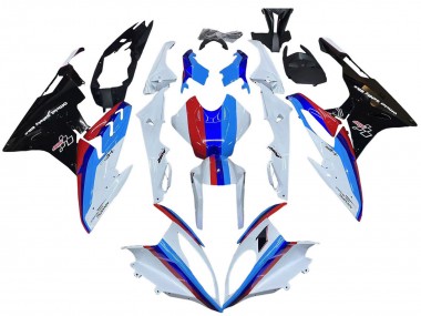 2015-2016 BMW S1000RR Motorcycle Fairing Kits - White Red Blue Glossy Black