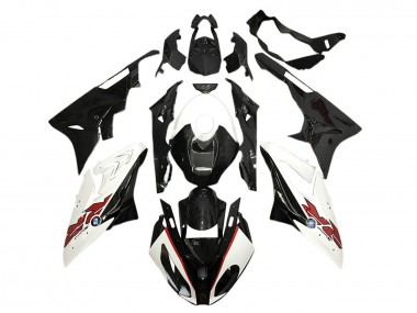 2015-2016 BMW S1000RR Motorcycle Fairings - White Black Carbon Fiber