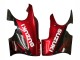 2004-2006 Suzuki GSX600F/GSX750F Motorcycle Fairings - Glossy Black Red Flame
