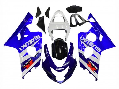 2004-2005 Suzuki GSXR 600 / GSXR 750 Motorcycle Fairing Kits - White Blue Black Red