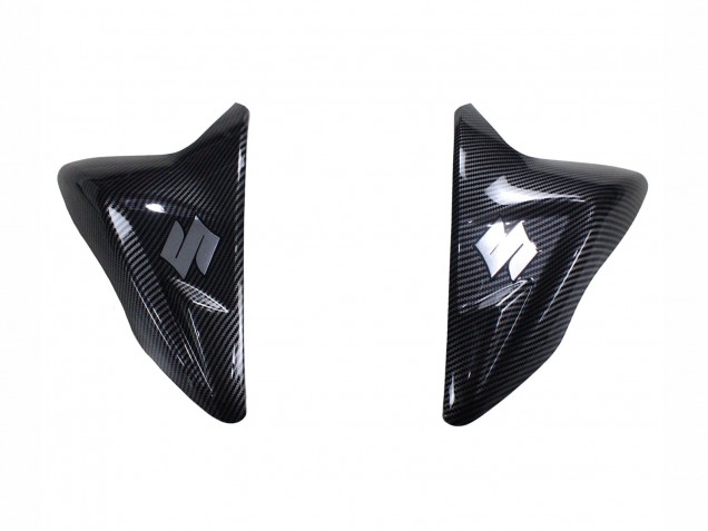 2011-2024 Suzuki GSXR 600 / GSXR 750 Motorcycle Fairings - Black Carbon Fiber Red