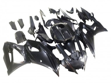 2021-2024 Yamaha YZF R7 Motorcycle Fairings - Black Carbon Fiber Carbon Fiber