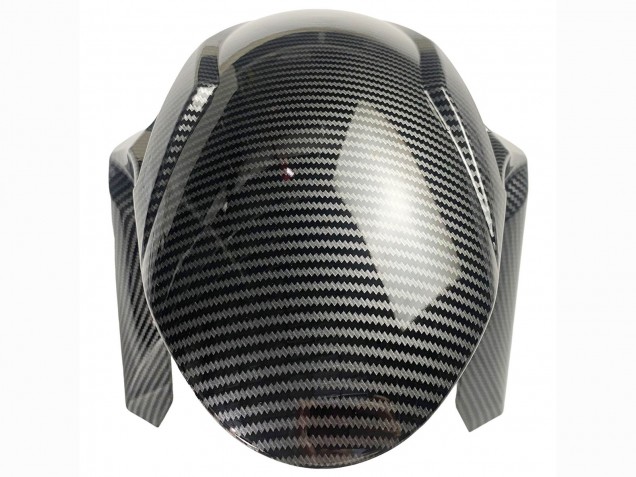 2019-2022 Kawasaki ZX6R Motorcycle Fairings - White Black Carbon Fiber