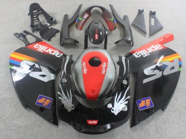 2000-2005 Aprilia RS125 Motorcycle Fairings - Black Red Silver
