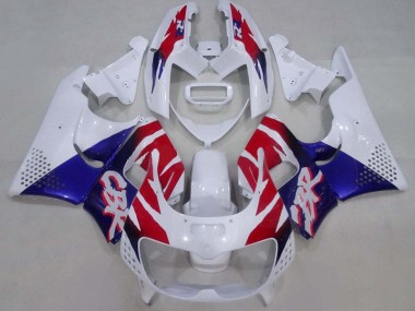 1994-1995 Honda CBR900RR 893 Motorcycle Fairings - White Red Blue