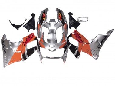 1994-1995 Honda CBR900RR 893 Motorcycle Fairings - Silver Orange Glossy Black