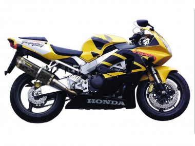 2000-2001 Honda CBR900RR 929 Motorcycle Fairings - Yellow Dark Blue