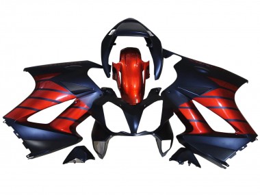 2002-2013 Honda VFR 800 Motorcycle Fairings - Red Blue Matte Black