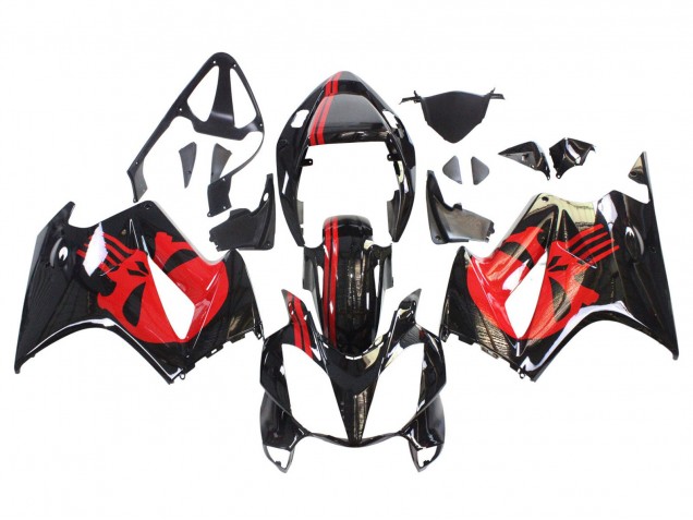 2002-2013 Honda VFR 800 Motorcycle Fairings - Glossy Black Red