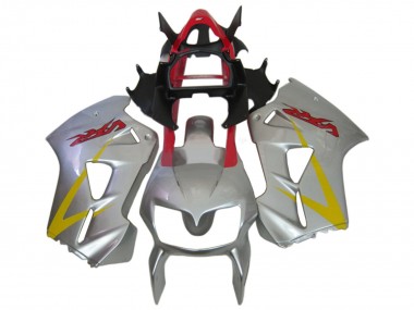 2002-2013 Honda VFR 800 Motorcycle Fairings - Silver Red Yellow