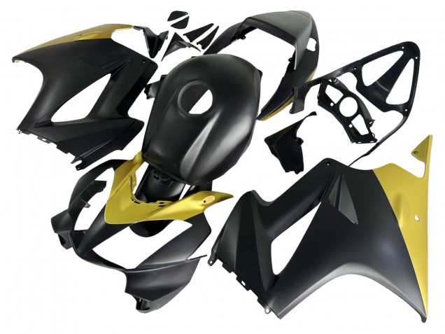 2002-2013 Honda VFR 800 Motorcycle Fairings - Yellow Matte Black