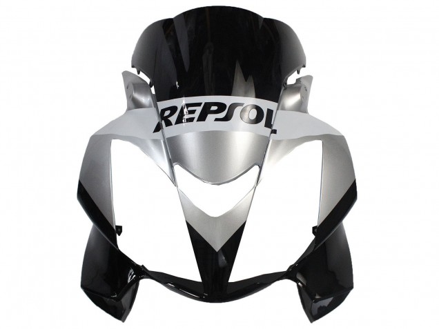 2002-2013 Honda VFR 800 Motorcycle Fairings - Silver Glossy Black Repsol