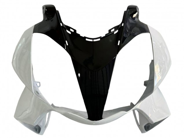 2002-2013 Honda VFR 800 Motorcycle Fairings - Pearl White Glossy Black Decal