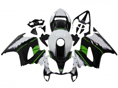 2002-2013 Honda VFR 800 Motorcycle Fairings - White Green Glossy Black