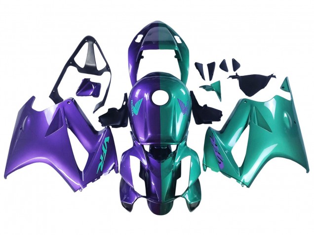 2002-2013 Honda VFR 800 Motorcycle Fairings - Purple Green