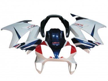 2002-2013 Honda VFR 800 Motorcycle Fairings - White Red Dark Blue HRC
